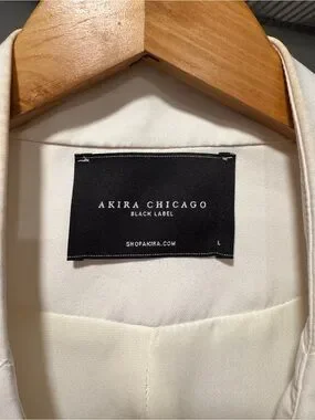 AKIRA | Jackets & Coats | Akira Black Label White Cropped Openfront ...